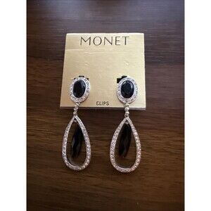 Vintage Monet Clip On Earrings
